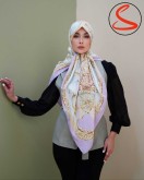 روسری ابریشم ژاکارد وارداتی یخی کد C25018