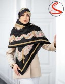روسری نخی سیا اسکارف مشکی کد C25081