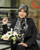 روسری توییل مشکی کد C25207