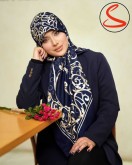 روسری توییل سرمه ای کد C25242