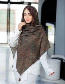روسری نخی منگوله دار  کد C23100