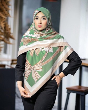 روسری ابریشم توییل کد C23429