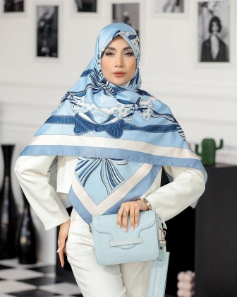 روسری ابریشم توییل کد C23457