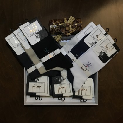 جوراب مردانه dunhill بسته 12 عددی کد S23912