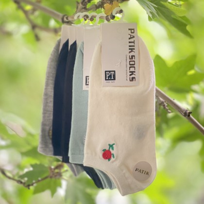 جوراب زنانه مچی گلدوزی patik بسته 5 عددی کد C23954