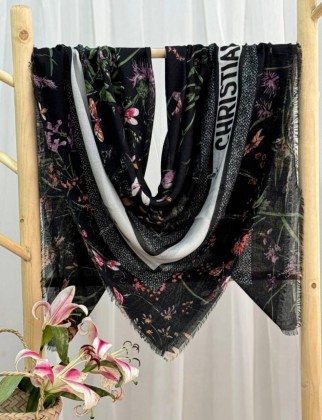 روسری نخی یونیک مشکی کد C24031