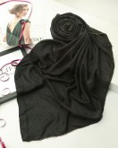 روسری ژاکارد دور زنجیر طرح گوچی مشکی کد C24094