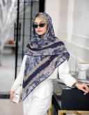 روسری نخی سرمه ای کد C24241