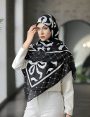 روسری نخی طرح گل کد C24514