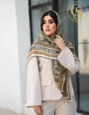 روسری نخی سیا اسکارف زیتونی کد C24689