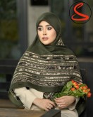 روسری سیا اسکارف پاییزه سبز کد C24829